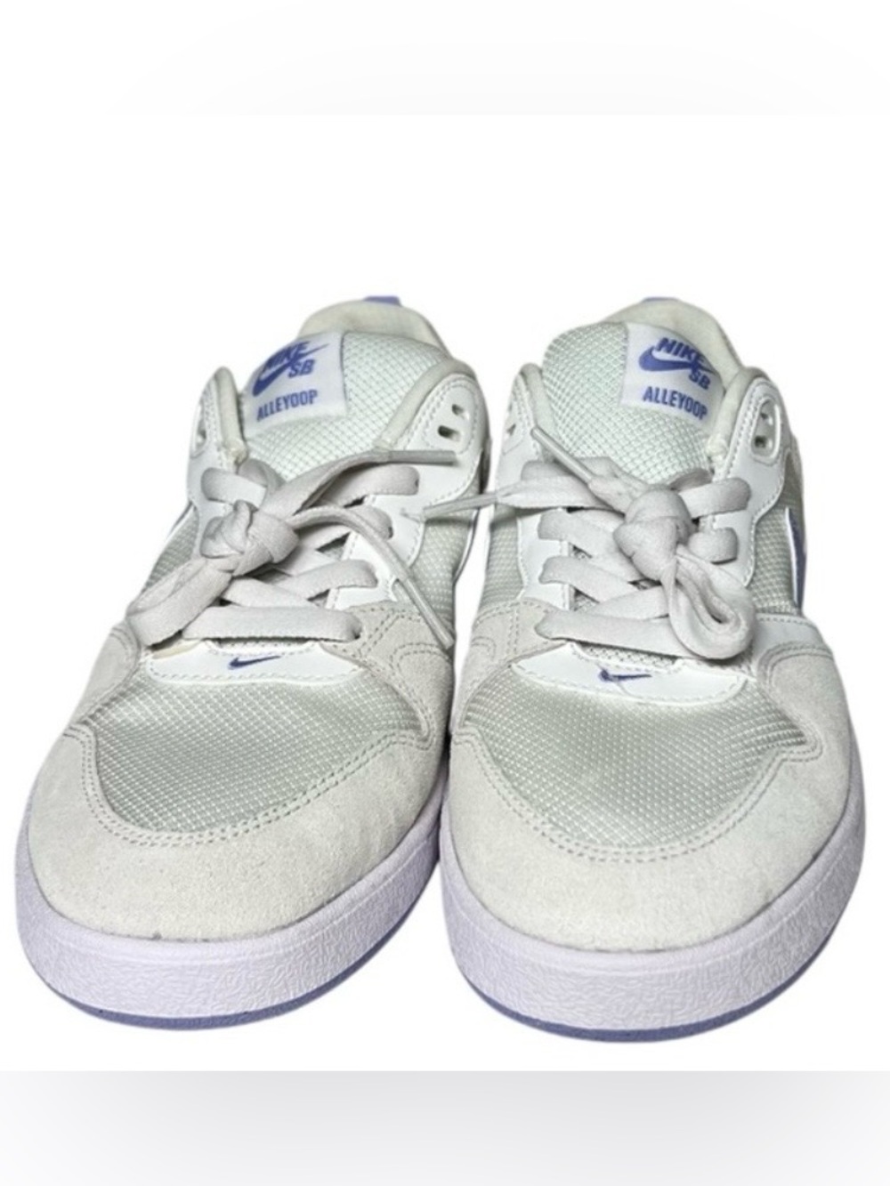 NEW Nike SB Alleyoop Shoes Women’s 9 White Purple Sneakers Skate Shoes - Picture 4 of 6